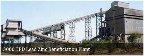 3000 TPD Lead Zinc Beneficiation Plant